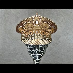 Men’s Crowning Glory Military Hat Gold